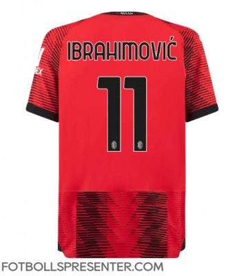 AC Milan Zlatan Ibrahimovic #11 Hemma Matchtröja 2023-24 Kortärmad